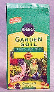 Dollhouse Miniature Miracle Gro Garden Soil